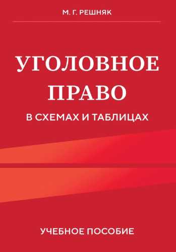 Уголовное право в схемах и таблицах