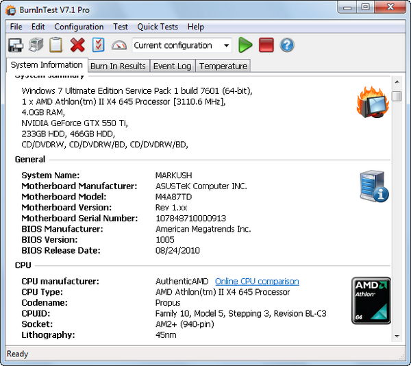 BurnInTest Pro
